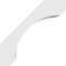 Ekena Millwork 5"W x 6"D x 6"H Standard Legacy Architectural Grade PVC Knee Brace BRCP05X06X06LGY - alternate 2